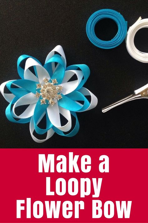 I've been playing with ribbon to make this loopy flower bow, thanks to Think Bowtique. You can make one too with the simple tutorial. Hair Bow Tutorial, Diy Bows, Bow Headband Hairstyles, Hair Ribbons, Bow Tutorial, Ribbon Hair Bows, Making Hair Bows, Ribbon Hair, Ribbon Crafts