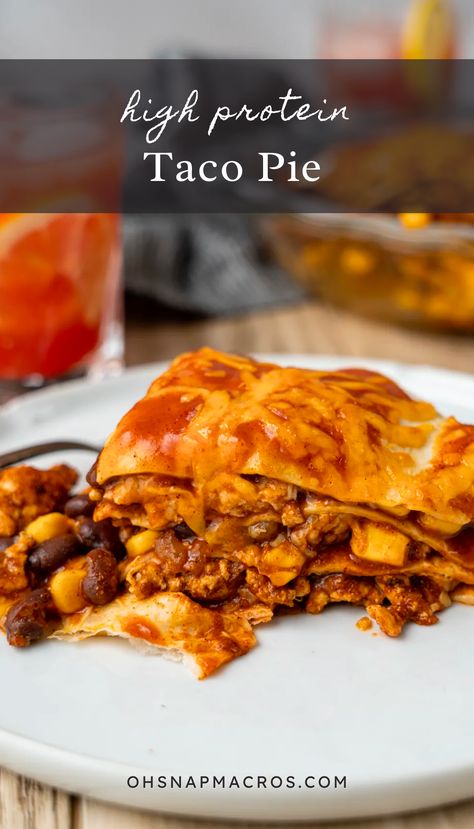 Macro Taco Salad, Low Calorie High Protein Ground Beef Recipes, Macro Enchiladas, High Protein Taco Casserole, Macro Friendly Mexican Recipes, High Protein Enchilada Casserole, Protein Mexican Food, High Protein Beef Recipes, High Protein Enchiladas