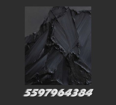 Bloxburg Black Picture Codes, Black Bloxburg Decals, Black Decals Bloxburg, Bloxburg Modern Wallpaper Codes, Wallpaper Codes, Bloxburg Ids, Bloxburg Pictures, Dark Mansion, Room Ideas Dark