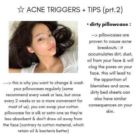 Pillowcase Curls, Soft Douyin Makeup Look, Lip Acne, Skincare Wonyoungism, Acne Triggers, Wonyoungism Diet, Glass Skin Aesthetic, Glass Skin Tips, Aesthetic Wonyoungism