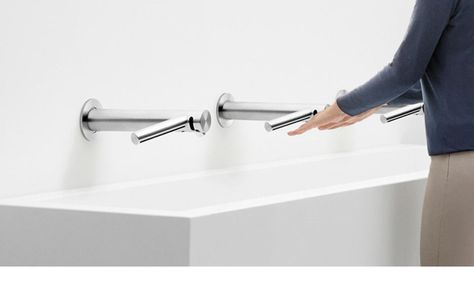 Dyson Airblade™ hand dryers | Dyson Dyson Hand Dryer, Dyson Technology, Dyson Airblade, Air Blade, Antibacterial Wipes, Hand Dryer, Hand Dryers, Dirty Air, Waterfall Faucet