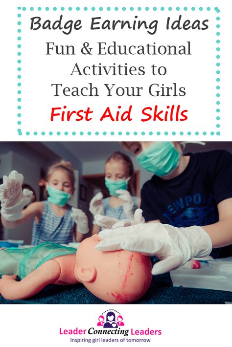 First Aid is something everyone should know how to do to save a life. Use some of these ideas with your troop of girls to teach them how to save a life. #firstaid #firstreponders Cadette First Aid Badge, First Aid Activities, First Aid For Kids, Badge Ideas, Brownie Girl, Cpr Training, Fun Educational Activities, Primary Activities, How To Teach Kids