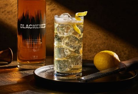 Presbyterian Cocktail Drink Recipe | BLACKENED Whiskey Presbyterian Cocktail, Blackened Whiskey, Citrus Garnish, Rye Bourbon, Cocktail Drink, American Whiskey, Whiskey Cocktails, Cocktail Drinks Recipes, Club Soda