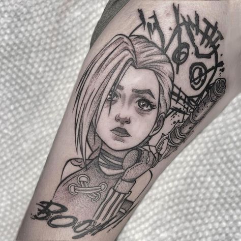 Jinx Tattoo, Arcane Tattoo, Get Jinx, Jinx Arcane, Babymoon Photos, X Tattoo, Taurus Tattoos, Tattoo Prices, Tattoo For Son