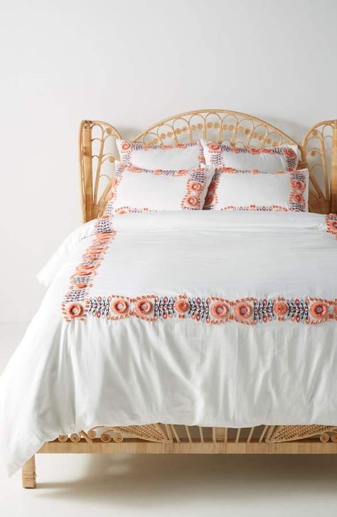 Anthropologie Petunia Duvet Cover Classic Bedding, Anthropologie Bedding, Duvet Covers Floral, Colorful Duvet Covers, Black Bed Linen, Linen Bedding Natural, Anthropologie Home, Grey Linen Bedding, Pink Duvet Cover