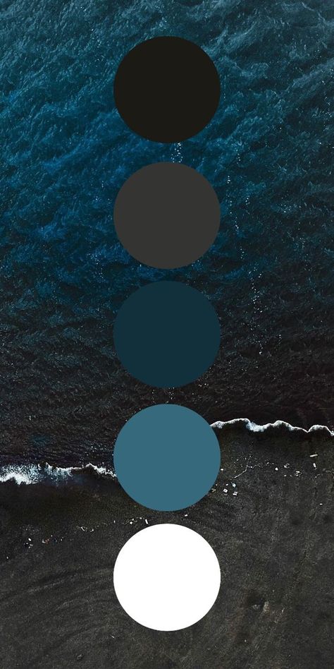 Dark Blue Complimentary Colors, Colour Palette With Dark Blue, Obsidian Color Palette, Dark Blue Palette Colour Schemes, Dark Blue And Grey Color Palette, Dark Blue Shades Colour Palettes, Dark Blue And Black Color Palette, Black Blue Colour Palette, Moody Beach Color Palette