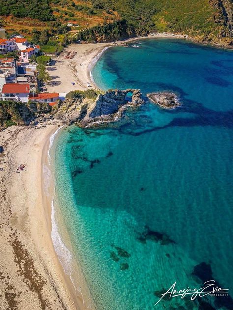 Have you visited one of Evia island greatest beaches 🏖💦?? If not don't miss out spending a weekend in the iconic Kalamos beach in South Evia!! More info in our website:www.amazingevia.com Evia Greece, Greece Girl, Greece Beach, Travel Greece, Beautiful Landscape Photography, Travel List, Greece Travel, Greek Islands, Best Vacations