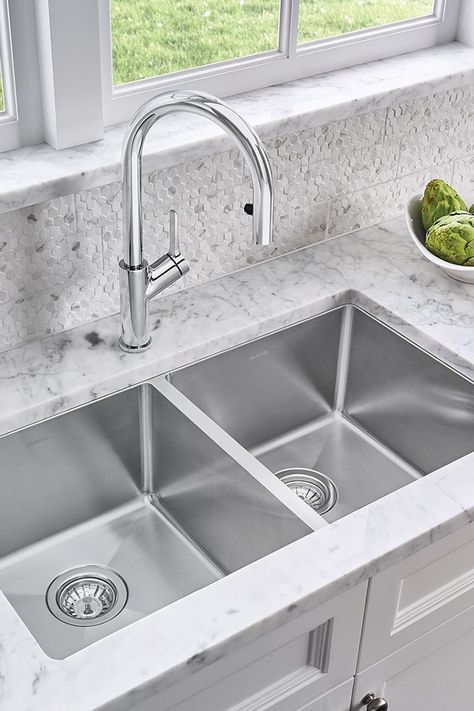 Dual Sink Kitchen, Double Basin Sink Kitchen, Square Sink Kitchen, Two Kitchen Sinks, Double Sink Kitchen Stainless Steel, Stainless Steel Farm Sink Kitchen, Deep Double Kitchen Sink, Large Deep Kitchen Sinks, Double Stainless Steel Sink