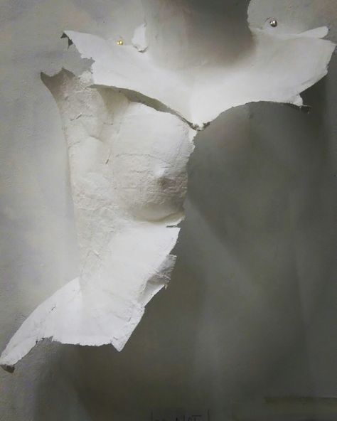 #modrock #modrocksculpture #femaletorso #femalebody #inprogress # Modrock Art, Modrock Sculpture, Resin Female Torso, Mod Rock Sculpture, Structure Art, Feminist Sculpture, Subtractive Plaster Sculpture, Non Representational Sculpture, Ib Art