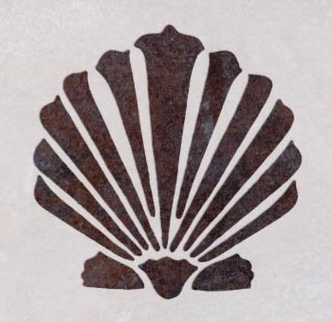 Sea Motifs Design, Lino Print Shells, Salty Tattoo, Shell Graphic, Easy Canvas Art, Wood Carving Designs, Shell Pattern, Drawing Templates, Carving Designs