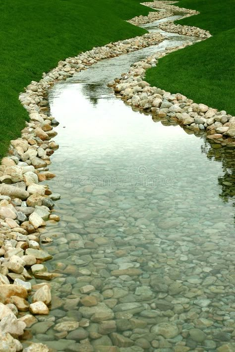 Backyard Stream, Garden Stream, Crying Eyes, Stormwater Management, Garden Pond Design, Garden Water Fountains, Pond Landscaping, Waterfalls Backyard, Natural Swimming Pools