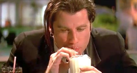 http://shortlist.com/instant-improver/food/how-to-make-the-5-milkshake-from-pulp-fiction Nerdy Recipes, Fiction Food, Fictional Food, Famous Recipes, Best Milkshakes, Famous Recipe, Uma Thurman, John Travolta, Pulp Fiction