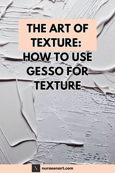 Transform your canvas into a textured wonderland with the magic of gesso! Uncover the secrets of texture creation as you learn how to utilize gesso to achieve unique and tactile effects. Watercolor On Plaster, Adding Texture To Paintings, How To Make Mixed Media Art, Painting With Gesso Texture, How To Use Gesso On Canvas, Creating Texture On Canvas, Gesso Painting Texture, How To Add Texture To Acrylic Paintings, Gesso Art On Canvas