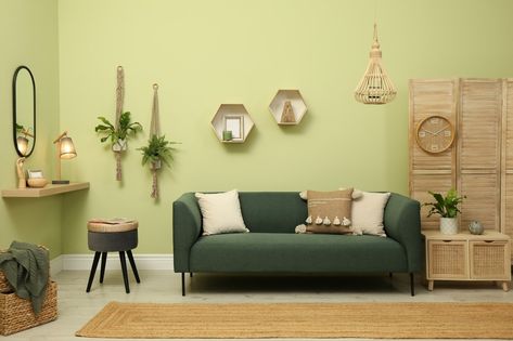 Colors that Go with Lime Green - Foter Lime Green Rooms, Green Color Names, Lime Green Interior, Lime Green Walls, Living Room Color Combination, Light Green Walls, Yellow Planter, Room Color Combination, Living Room Wall Color