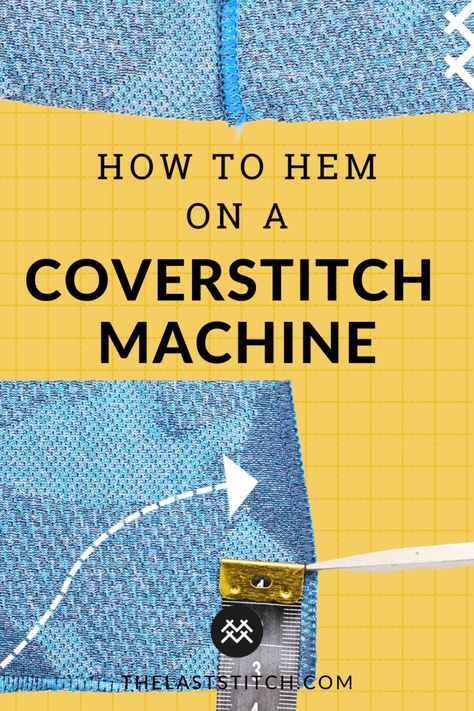 Overlocker Projects, Serger Projects, Serger Tips, Sewing Hems, Sewing Machine Stitches, Coverstitch Machine, Overlock Machine, Serger Sewing, Seam Guide