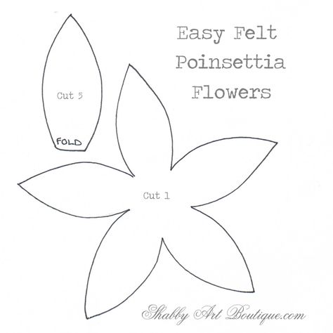 Shabby Art Boutique felt poinsettia template http://shabbyartboutique.com/2013/12/simply-christmaseasy-felt-poinsettias.html Poinsettia Template Pattern, Pointsetta Felt Flower, Poinsettia Flower Template Free, Felt Ponsetia Template, Ponsietta Flowers Template, Fabric Poinsettia Diy, Felt Poinsettia Diy, Poinsettia Template Free Printable, Felt Poinsettia Pattern