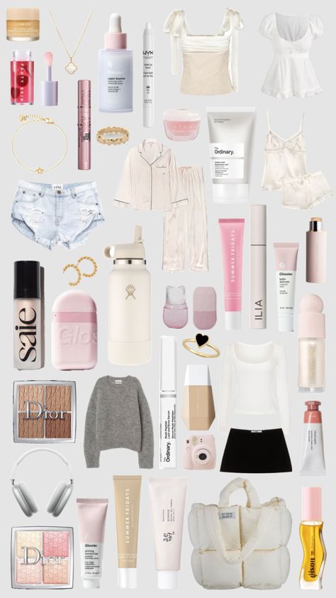 That Girl Wishlist, It Girl Wishlist, Basic Girl Aesthetic, Clean Girl Essentials, Girly Christmas Gifts, Wishlist Ideas, Vanilla Girl, Cute Lazy Day Outfits, Lazy Day Outfits