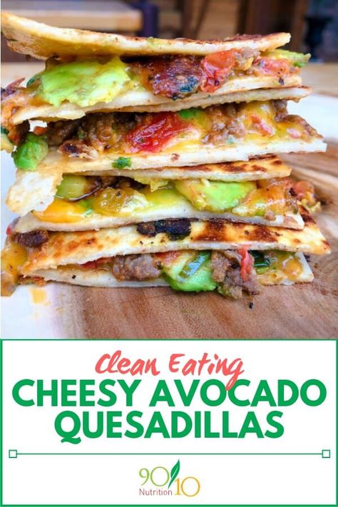 Cheesy Avocado Quesadillas Budget Grocery, Clean Eating Vegetarian, Avocado Health Benefits, Clean Eating Desserts, Food Pyramid, Quesadilla Recipes, Vegan Cookbook, Eating Tips, Dinner Easy