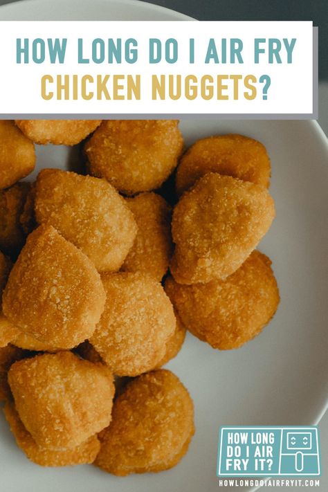 Simple air fryer time and temp instructions without the fluff. Perfect for bookmarking. Air Fry Chicken Nuggets, Mashed Potato Bowls, Air Fried Chicken Nuggets, Air Fry Chicken, Potato Bowls, Frozen Chicken Nuggets, Loaded Mashed Potatoes, Fry Chicken, Air Fried Chicken