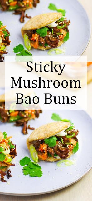 Baozi Recipe Vegetarian, Mushroom Bao Buns Recipe, Mushroom Bao Bun, Veggie Bao Buns, Bao Buns Recipe Vegan, Bao Buns Vegetarian, Bao Buns Recipe Vegetarian, Boa Buns Recipe, Sticky Mushrooms