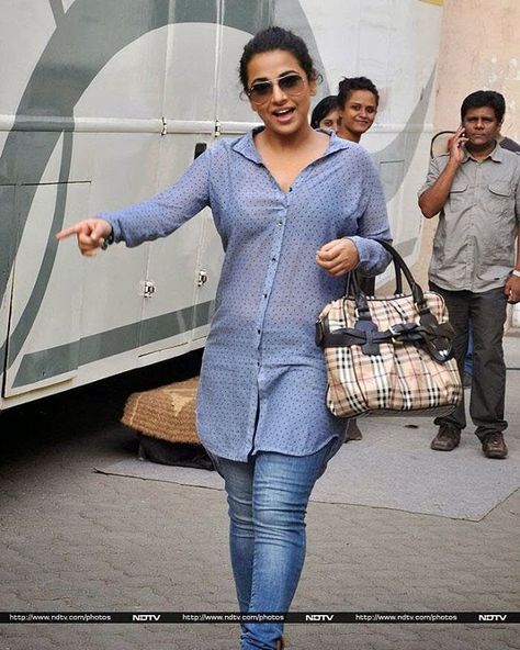 Will you watch "kahani 2", in cinemas from 25 November. #vidyabalan #sexy #actress #kahaani2 #triller #film #jeans #seethrough #top #hotAF #bollywoodbindaas #liked #followforfollow Vidya Balan Outfits, Vidya Balan, 25 November, Indian Bollywood, Bollywood Girls, Latest Images, Indian Actress Hot Pics, Indian Designer Wear, Indian Beauty Saree