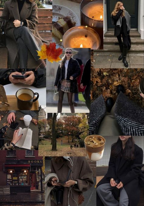 Autumn Aesthetic Collage, Collage Iphone Wallpaper, Nyc Autumn, Wallpaper Fall, Cosy Outfit, Collage Iphone, Fall Mood Board, Iphone Wallpaper Fall, Aesthetic Moodboard