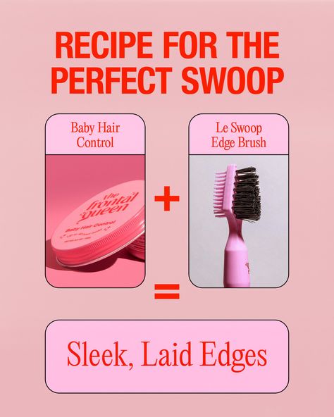 Ingredients for edge magic: a pinch of Le Swoop, a dash of Baby Hair Control, and a whole lot of fabulous! 🌟 Ready to serve those edges! Laid Edges, For Healthy Hair Growth, Edge Brush, 360 Wig, For Healthy Hair, Edge Control, Hair Control, Raw Hair, Custom Wigs