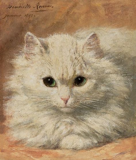 Henriette Ronner (1821-1909) Paintings for Sale Kitten Art, Cat Art Illustration, Great Cat, Kittens Playing, Cat Wall Art, A4 Poster, Little Kittens, Cats Illustration, Arte Animal