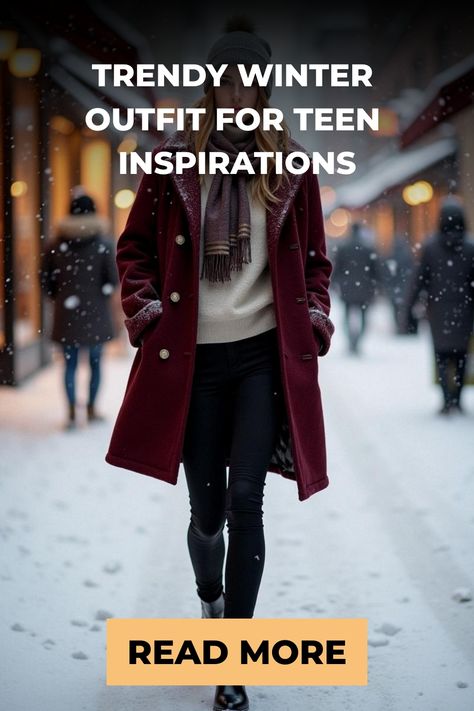 Trendy Winter Outfit for Teen Inspirations Cute Winter Fashion, Winter Fashion Ideas, Formal Winter Outfits, Girls Winter Fashion, Hot Summer Outfits, Trendy Girls Outfits, Chic Boots, Trendy Spring Outfits, Fall Trends Outfits