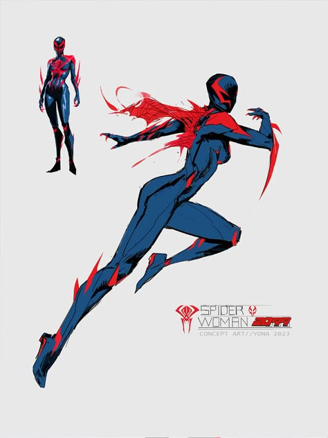 ArtStation - Spider-Woman 2099 Spiderman Characters, Marvel Character Design, Image Spiderman, Spiderman Art Sketch, Spiderman Costume, Spiderman Artwork, Spider Art, Spider Girl, Marvel Spiderman Art