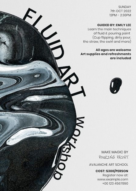 Marble Posters Graphic Design, Ink Poster Design, Marble Graphic Design, Fluid Graphic Design, Art Exhibit Poster, Art Workshop Poster, Inkscape Art, Graphic Canvas Art, Fluid Aesthetic