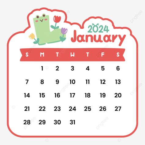 Calender 2024 January, Calendar 2024 January, Cute Calendar 2024, January 2024 Calendar, Calendar Png, February Month, Calendar January, January Calendar, Preschool Colors