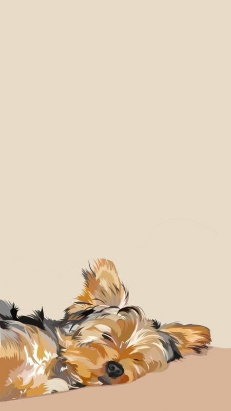 Yorkie Wallpaper Iphone, Cartoon Dog Wallpaper, Cute Giraffe Wallpaper, Dog Aesthetic Wallpaper, Yorkie Wallpaper, Yorkie Tattoo, Dog Phone Wallpaper, Pet Portrait Tattoos, Yorkie Art