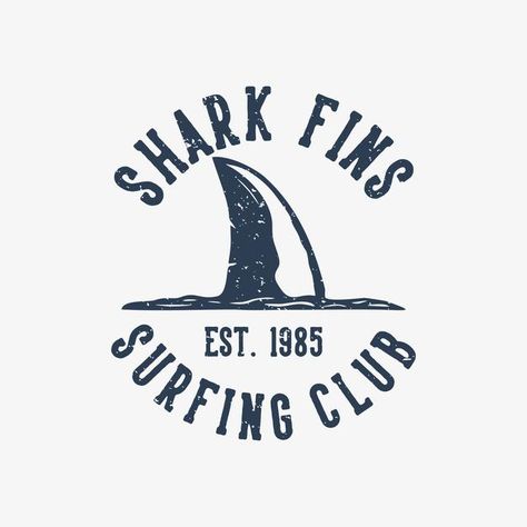 Shark Vintage Illustration, Shark Shirt Design, Shark Logo Design, Surfing Logo, Japanese Branding, Nautical Background, Nautical Logo, Shark Illustration, Shark Graphic