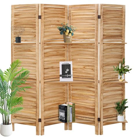 Room Divider With Shelves, Wood Room Dividers, Temporary Wall Divider, Modern Partition Walls, Privacy Partition, Portable Partitions, Portable Room Dividers, Wood Room Divider, 4 Panel Room Divider