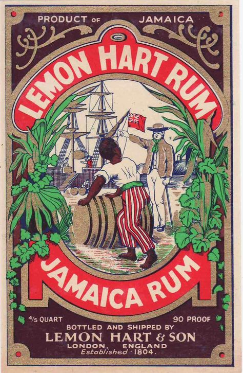 Vintage Liquor Labels, Rum Label Design, Rum Illustration, Vintage Alcohol Labels, Rum Label, Barber Shop Vintage, Liquor Label, Jamaican Art, Rum Bottle