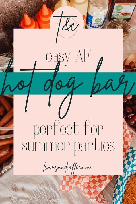 Dog Themed Hot Dog Bar, Hot Dog Bar Menu Printable, Hotdogs Party Ideas, Hot Dog Party Bar, Hamburger And Hot Dog Party Ideas, Hot Dog Buffet Ideas Food Bars, River Birthday Party Ideas, Hot Dog Bar Party Ideas, Hot Dog Bar Ideas Food Stations