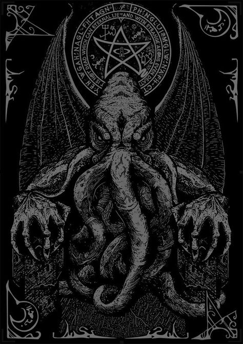 Cthulhu Statue, Cthulhu Tattoo, Lovecraft Monsters, Cthulhu Fhtagn, Lovecraft Art, Cthulhu Art, Lovecraft Cthulhu, Nghệ Thuật Kinh Dị, Lovecraftian Horror