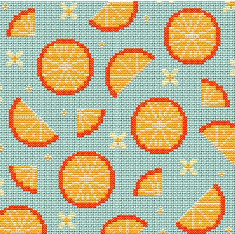 TealOranges Cross Stitch PDF OFMD - Thesearethekids's Ko-fi Shop Simple Cross, Charity Event, Simple Cross Stitch, Orange Slices, Goods And Services, Phone Wallpapers, Cross Stitch Pattern, Stitch Pattern, Cross Stitch Patterns