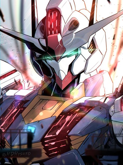 Gundam Fanart, Gundam Aerial, Mecha Art, Gundam Mobile Suit, Mech Suit, Gundam 00, Gundam Wallpapers, Dream Anime, Mecha Anime