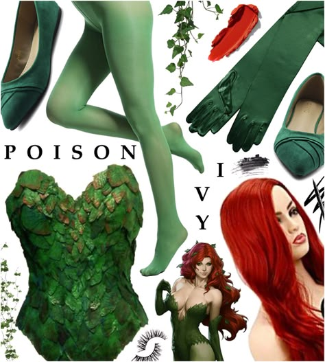 HALLOWEEN COSTUME: POISON IVY Outfit | ShopLook Diy Posion Ivy Costume Ideas, Posion Ivy Outfits, Poison Ivy Accessories, Posion Ivy Halloween Costumes Diy, Poison Ivy Costume Halloween, Diy Posion Ivy Costume, Poison Ivy Inspired Outfit, Poison Ivy Photoshoot, Poison Ivy Outfit