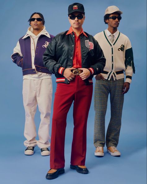 Leaguefits Nba, Denny Balmaceda, Varsity Jacket Outfit Mens, Letterman Jacket Outfit, Nba Streetwear, Varsity Outfit, Menswear Lookbook, Loafers Outfits, Look 80s