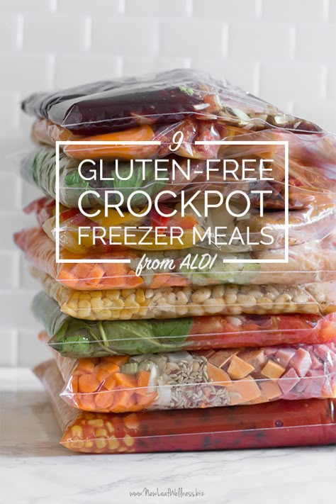 10 Free ALDI Freezer Meal Plans That Will Change Your Life Meals From Aldi, Gluten Free Crockpot, Gluten Free Freezer Meals, Free Printable Grocery List, Crockpot Freezer Meals, Printable Grocery List, Freezer Meal Planning, Paleo Crockpot, Menu Plan