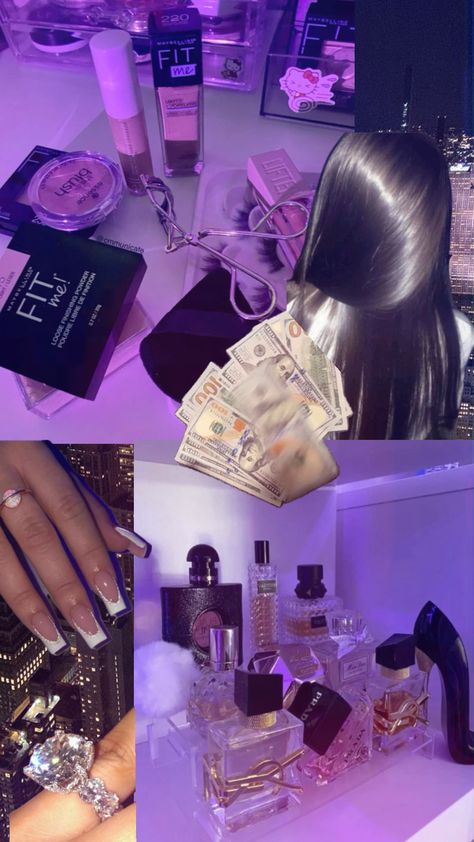 #downtowngirly #purple #girly #rich Baddie Aesthetic Black Women, Purple Girly Things, Purple Lifestyle, Channel Aesthetic, Baddie Lifestyle, Get Rid Of Pimples, Rid Of Pimples, Aesthetic Baddie, Skincare Hacks