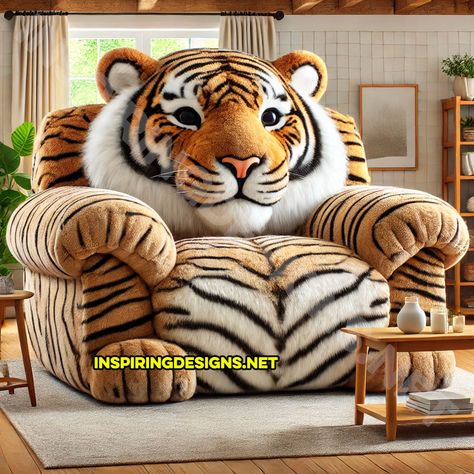 Ever dreamed of lounging on the lap of a bear, gorilla, or even an otter? Well, your dream is about to come true with these enchanting animal recliners! These unique pieces of furniture are the perfect blend of whimsy and comfort, designed to bring a touch of the wild into your living space. Crafted to … Animal Chair, Weird Furniture, Cozy Seats, Cat Decor, Take A Nap, Otters, Unique Home Decor, Playful Design, Sloth