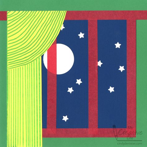 Goodnight Moon Craft | Fun Family Crafts Night Time Animals Crafts, Goodnight Moon Art, Goodnight Moon Craft, Good Night Moon Activities Preschool, Goodnight Moon Preschool Activities, Margaret Wise Brown, Moon Crafts, Recycled Crafts Kids, Construction Paper Crafts