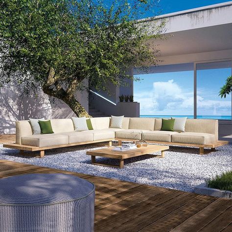 Garden Couch, Patio Upgrade, Villa Garden, Outdoor Luxury, Furniture Sofa Set, Sectional Furniture, Furniture Sofa, Roof Deck, Outdoor Sectional Sofa