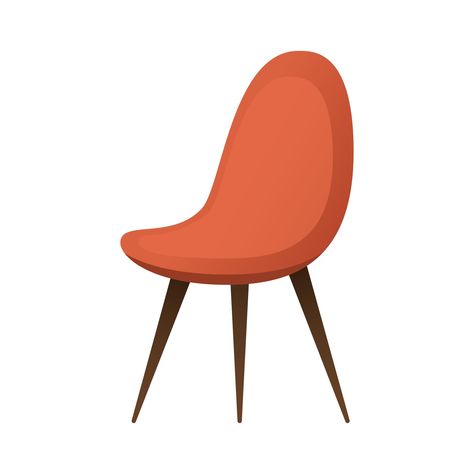 red chair furniture isolated icon vector illustration design Procreate Interior Design, Chair Illustration, Vector Art Design, Chair Furniture, Design And Technology, Red Chair, Vector Illustration Design, Take A Seat, Pin Board