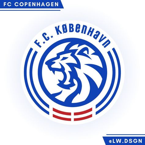 Football Badge Designs | FC Copenhagen redesign 🦁 • • • #logo #graphicdesign #crest #emblem #rebrand #football #redesign #badge #graphics #københavn #copenhagen… | Instagram Copenhagen Instagram, Football Badge, Badge Logo, Football Logo, Badge Design, Copenhagen, Soccer, Football, Graphic Design