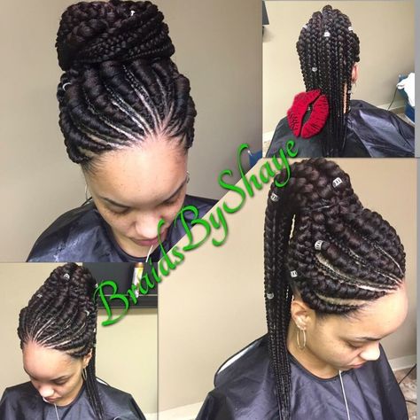 This blog is all about natural black hair, hair tips, natural hair products,hair styles as well as protective styles. I claim no ownership to any of the photos unless stated otherwise. Wig Cornrows, Cornrow Updo Hairstyles, Ghana Braid Styles, Ghana Braids Hairstyles, Braiding Hairstyles, Cornrow Ponytail, Cornrow Braids, Braids For Black, Braiding Styles